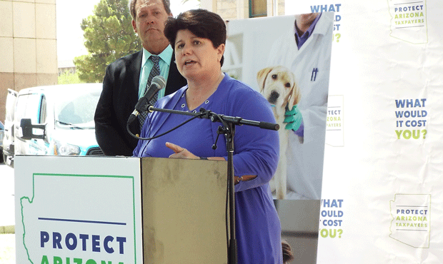 Holly Mabery, chair of the Citizens for Fair Tax Policy political action committee. (KTAR Photo/Kat...