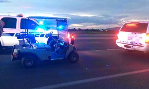 Man in golf cart drives wrong way onto freeway in Chandler