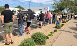 John McCain motorcade travels through heart of Phoenix