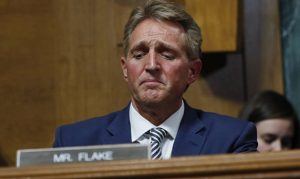 Flake requests floor delay but votes yes as committee OKs Kavanaugh