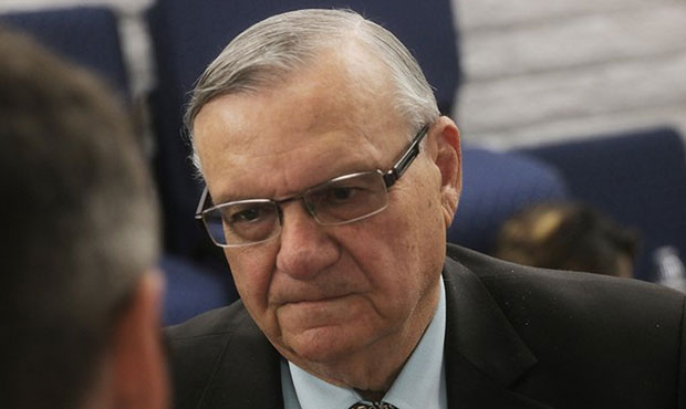 Former Maricopa County Sheriff Joe Arpaio, convicted last year of criminal contempt of court and pa...