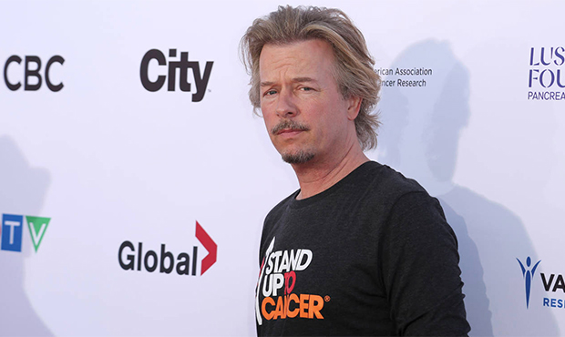 David Spade arrives at the 2018 Stand Up To Cancer event at the Barker Hangar at the Santa Monica a...