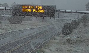 Snow looks pretty but could make for messy driving in Arizona high country
