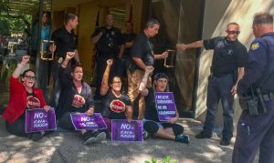 Four women protesting at Sen. Jeff Flake's Phoenix office arrested