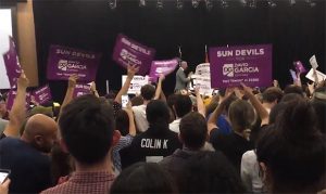 Sen. Bernie Sanders rallies with David Garcia at ASU