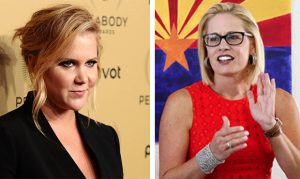 Amy Schumer endorses Sinema in unusual pregnancy announcement