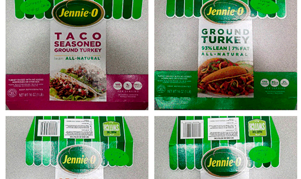 This combination of images provided by Hormel on Friday, Nov. 16, 2018 shows packaging for four typ...