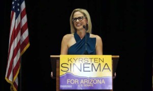Kyrsten Sinema shows respect for late John McCain in acceptance speech