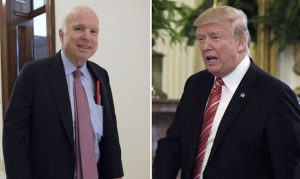 Trump reportedly takes shot at John McCain, drawing Meghan's rebuke