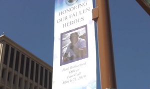 Banner honoring Phoenix officer who died in March added to 'Hero Lane'