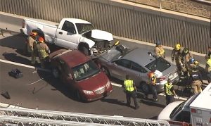 Deadly crash closes US 60 westbound at Loop 101 in Tempe during rush hour
