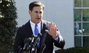 Ducey welcomes Nike to Goodyear after pulling grant over flag shoes