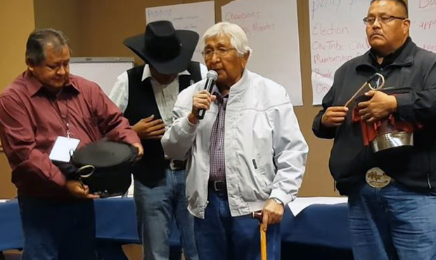 Ronnie Lupe, middle, served as chairman of the White Mountain Apache Tribe for 36 years. (Screensho...