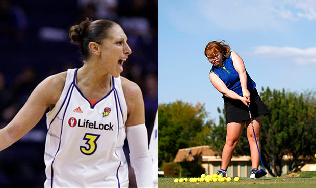 Diana Taurasi, Amy Bockerstette (AP Photos)...