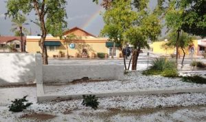 Hail falls across Phoenix area, but storms are heading out of town