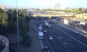 I-10 crash involving semitruck causes delays during rush hour