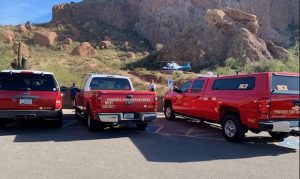 Hiker goes down on Camelback Mountain; Phoenix Fire swoops in