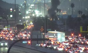 Vehicle fire backs up traffic on Loop 101 near Interstate 17