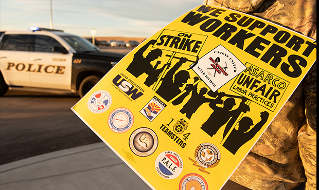 More than 1,700 workers from a number of unions have been on strike against Asarco copper mining an...