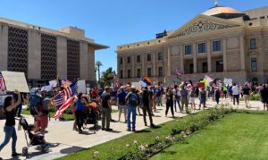 Coronavirus restriction protesters descend on Arizona Capitol for rally