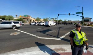 Unlawful assembly declared outside of Trump rally venue in Phoenix