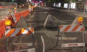 Police block off section of downtown Phoenix to traffic after protests