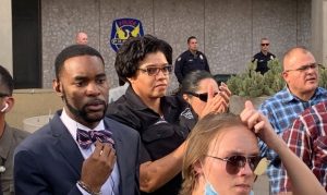 Phoenix Police Chief Jeri Williams joins downtown protesters