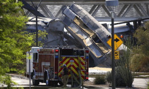Portion of Tempe Town Lake bridge demolished after train derailment