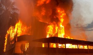 2-story Phoenix apartment building goes up in flames