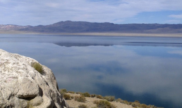 In this July 29, 2019, file photo, Walker Lake, about 100 miles southeast of Reno, Nev., is viewed....