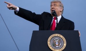 Trump pledges woman for court, pushes Senate to move on pick