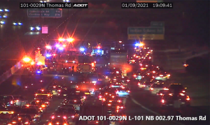 3 people taken to hospital after crash on northbound 101 in West Valley