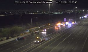 1 killed in wrong-way crash Monday morning on Loop 101 in Glendale
