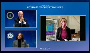Biden, Harris praise Arizona COVID-19 vaccine site during virtual tour