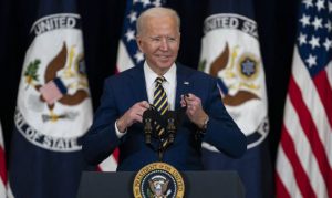 Biden pleased with 'plus-one' policy at State Farm Stadium vaccine site