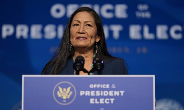 In this Dec. 20, 2020, file photo the Biden administration's nominee for Secretary of Interior, Rep...