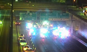 Wreck on Interstate 17 near downtown Phoenix backs up traffic for miles