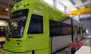 1st vehicle for Tempe Streetcar transit system rolls into Valley