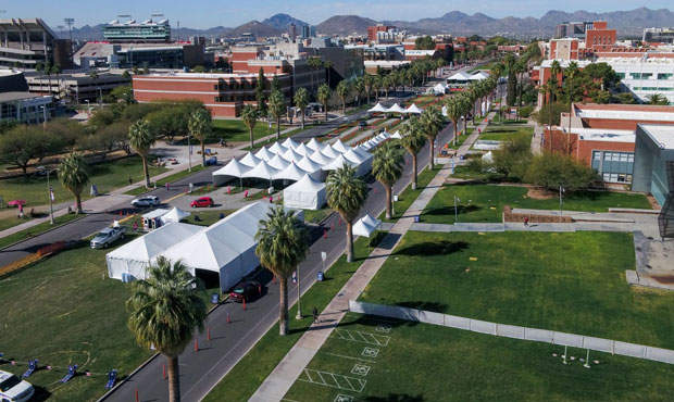 University of Arizona COVID-19 vaccine site (Courtesy photo/Arizona Department of Health Services)...