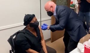 Sen. Kelly takes Arizona vaccine effort into his own hands, administers shots