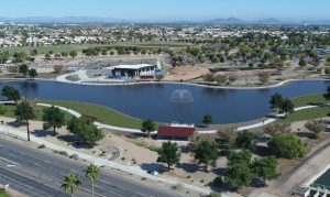 Glendale breaks ground on fishing lake at Heroes Regional Park