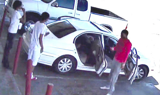 A photo of the suspect vehicle, a 2003 white Hyundai Sonata. (Courtesy photo/FBI Phoenix Field Offi...