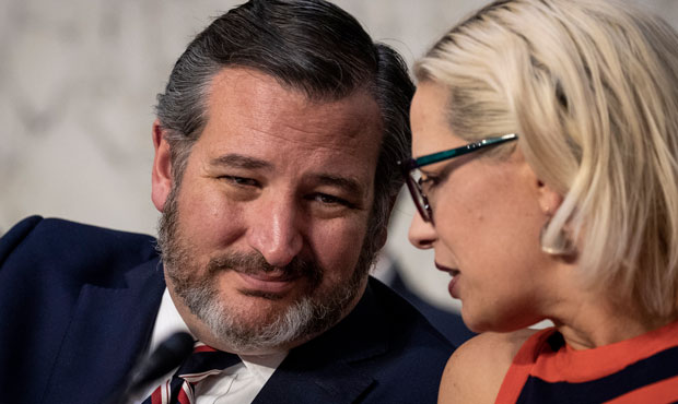 U.S. Senate Commerce Subcommittee on Aviation and Space Chairman Sen. Ted Cruz (R-TX) speaks with r...