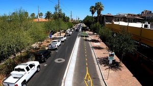 First 2-way protected bike lane opens in downtown Phoenix