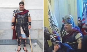 Arizona man accused of breaching Capitol on Jan. 6 in gladiator costume
