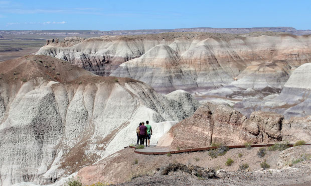 Blue Mesa Trail at Petrified Forest National Park. (National Park Service Photo/Hallie Larsen via F...