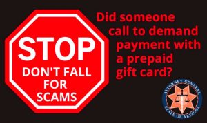 Arizonans warned about scammers seeking gift cards as utility payments