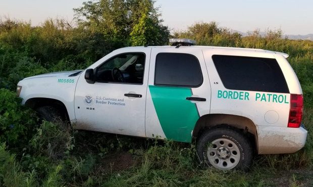 A vehicle was made to look like a Border Patrol unit. (Twitter Photo/@USBPChiefTCA)...