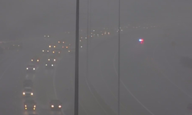Loop 202 Santan Freeway at Higley Road in Gilbert on Aug. 11, 2021.(Twitter Photo/ADOT)...