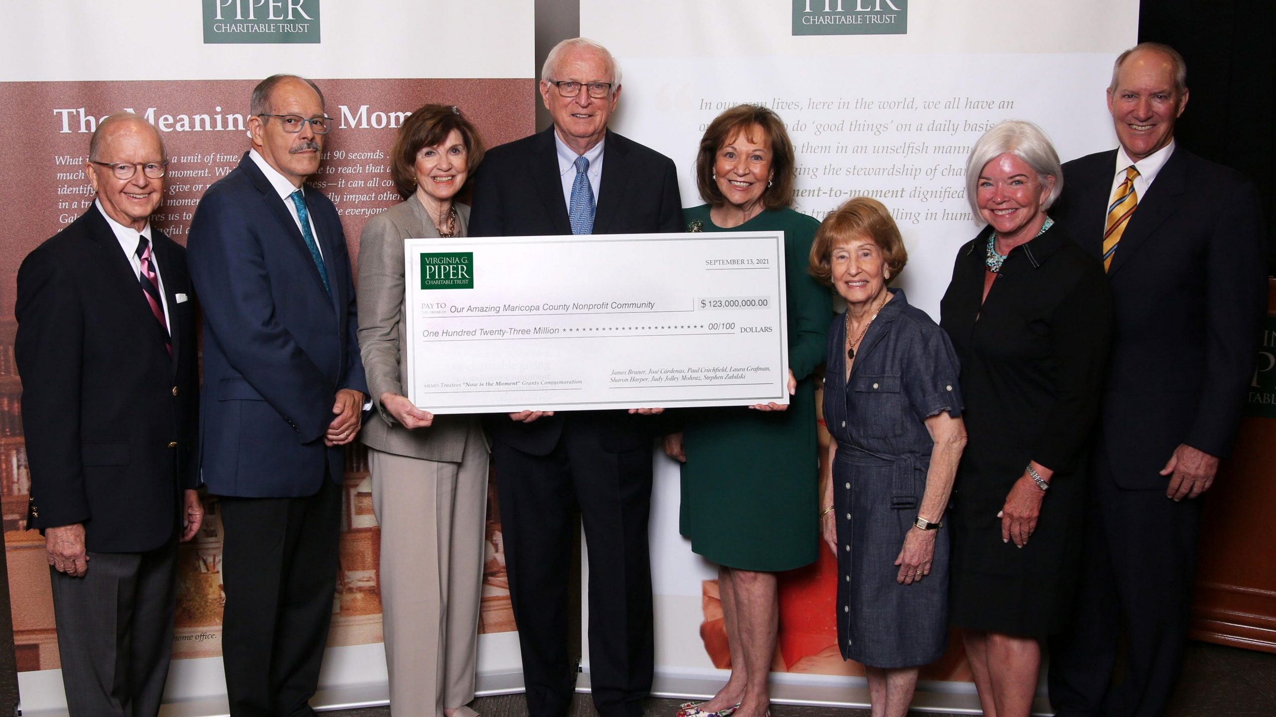 Trustees provided a total of $123 million in grant money to Arizona nonprofits on Monday, Sept. 13....